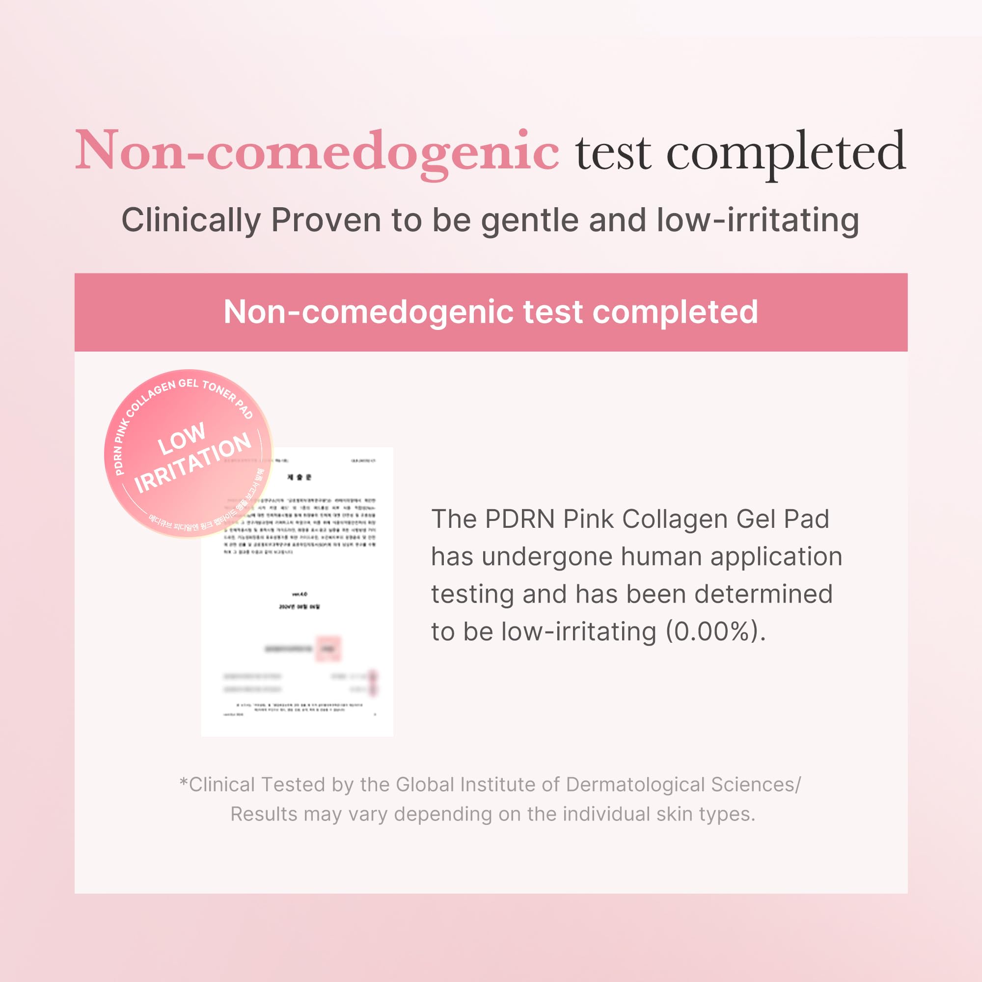 medicube Salmon DNA PDRN Pink Collagen Jelly Pad application scene suggests soothing cooling relief.