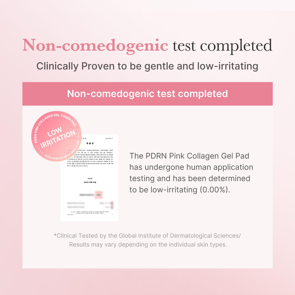 medicube Salmon DNA PDRN Pink Collagen Jelly Pad application scene suggests soothing cooling relief.