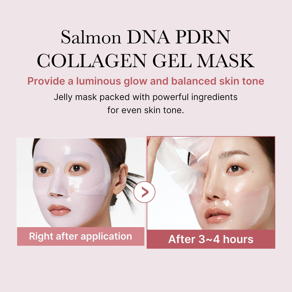 Medicube Salmon DNA PDRN pink jelly mask being applied illustrates cooling effect