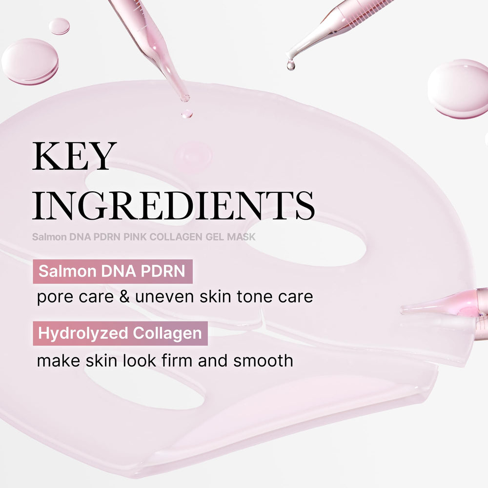 Medicube Salmon DNA PDRN pink jelly mask texture detail suggests surface hydration