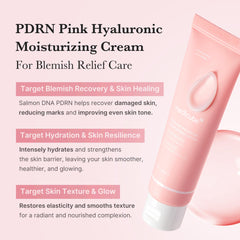 Medicube Salmon DNA PDRN Pink Cream jar highlights rich nourishment texture