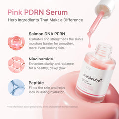 Medicube serum texture close-up shows a lightweight, fast-absorbing formula.