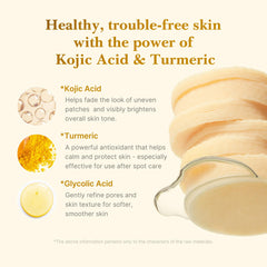 Medicube Kojic Acid Turmeric Toner Pad after spot care on clean skin.