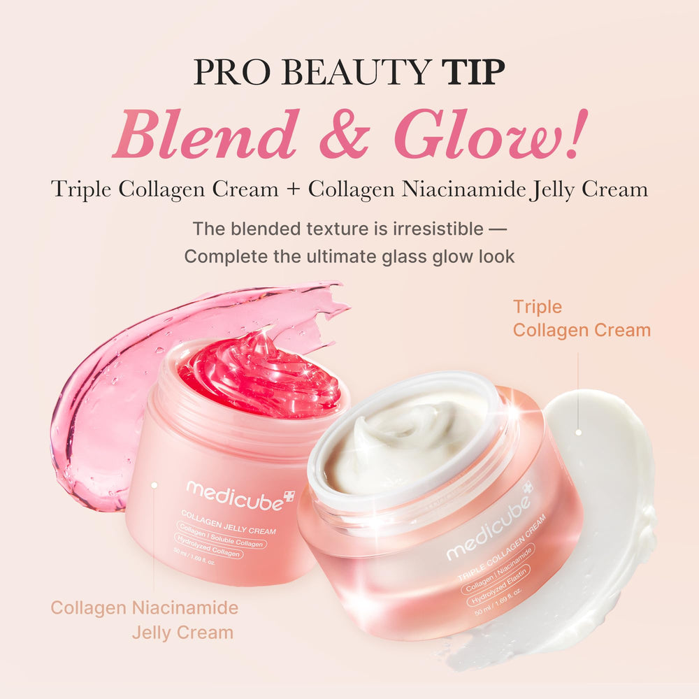 medicube Triple Collagen Cream used in daily routine with serum.