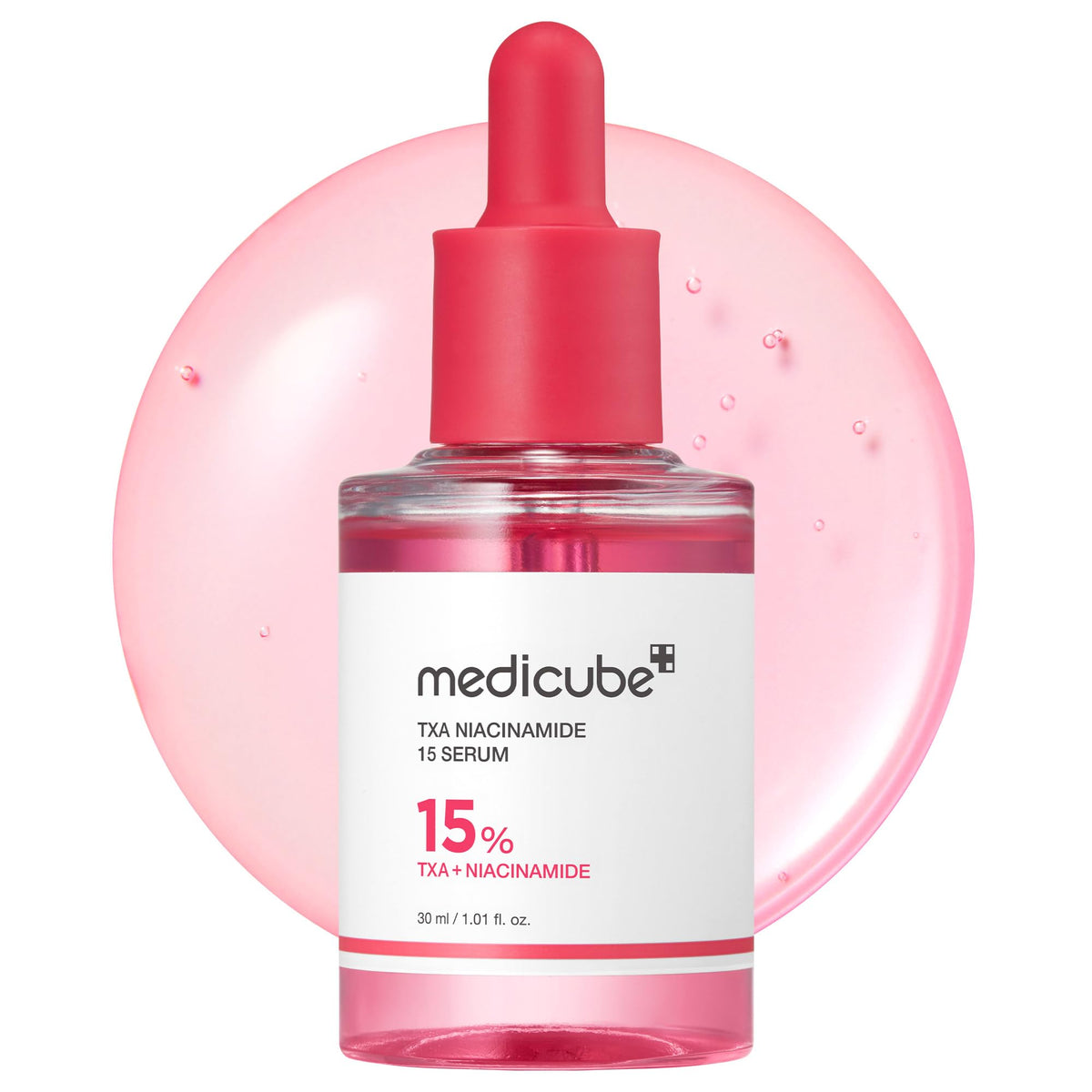 medicube TXA+Niacinamide Glow Serum bottle promoting radiant after-spot care