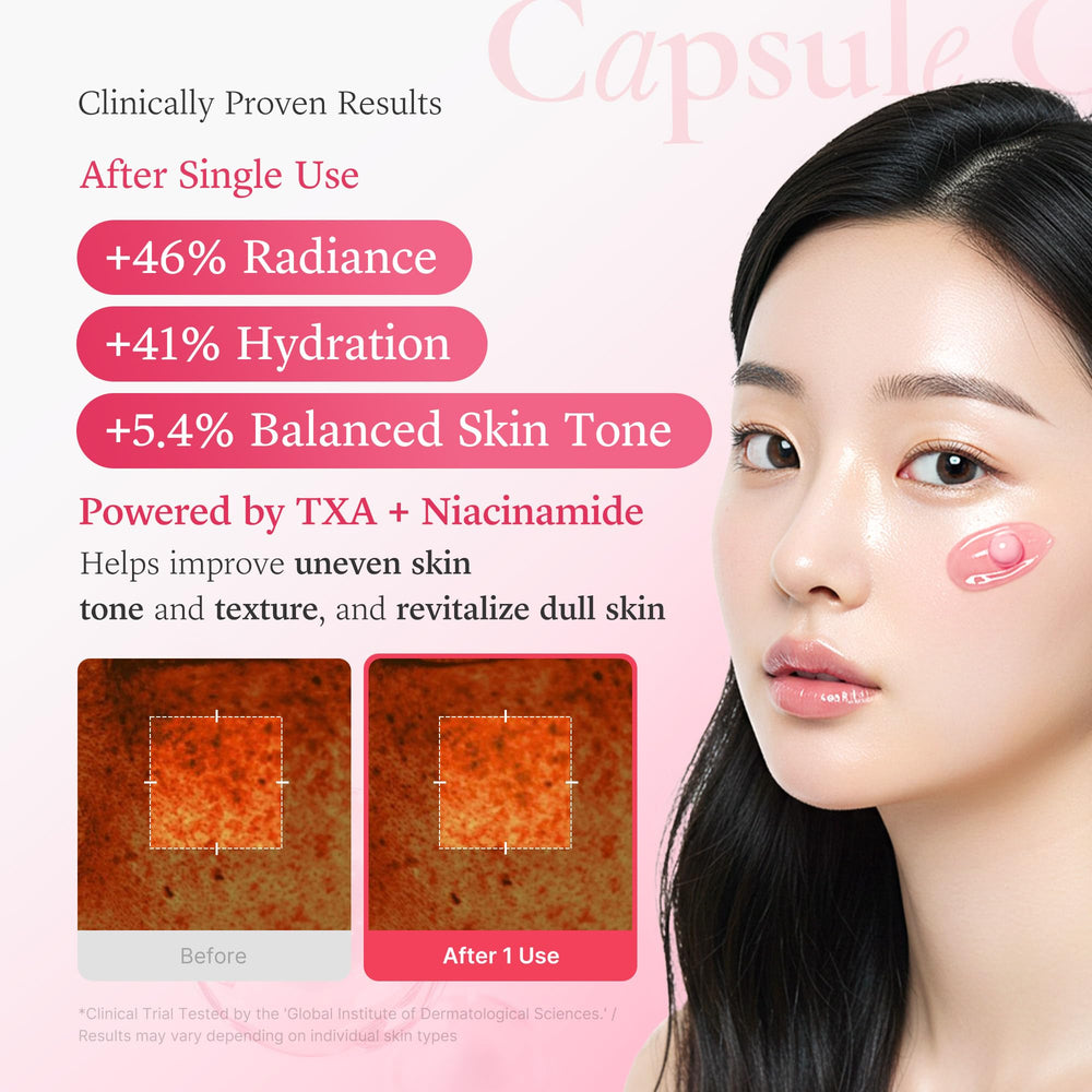 Medicube TXA+Niacinamide Capsule Cream ceramides and hyaluronic acid deliver hydration.