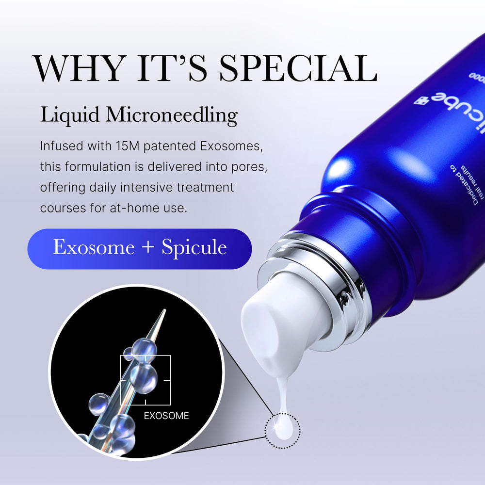 Medicube Zero Exosome Shot absorption action demonstrates deep delivery and hydration.