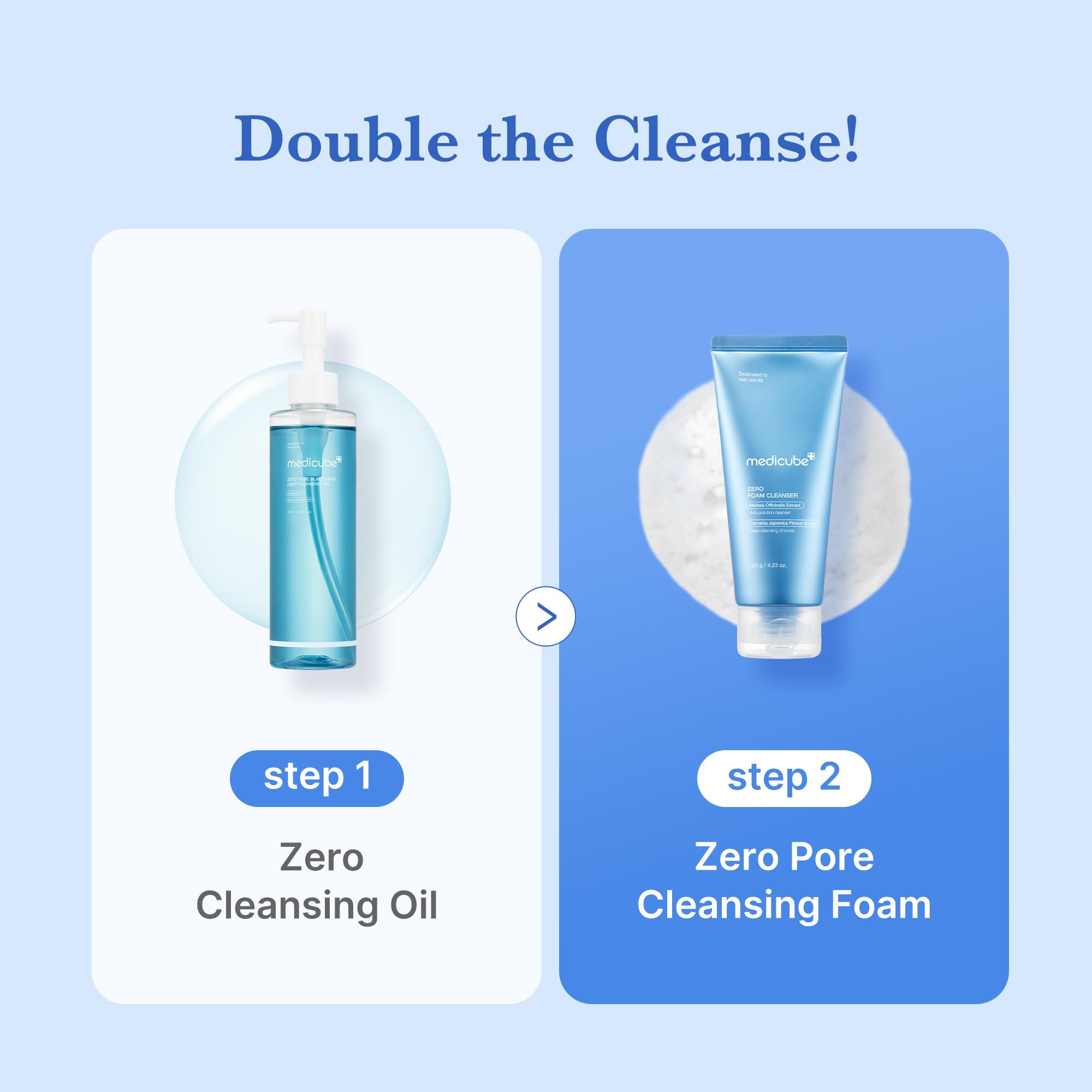 medicube Zero Foam Cleanser ingredients quince visual implies pore tightening effect