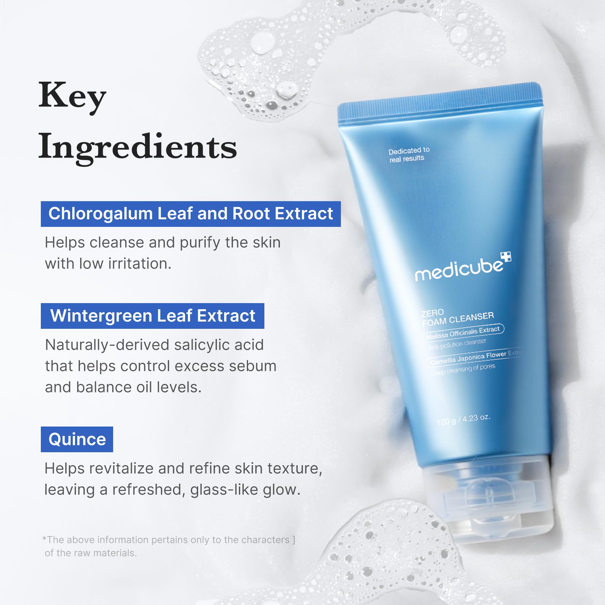 medicube Zero Foam Cleanser ingredients wintergreen highlight refreshing clean scent