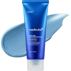 Medicube Zero Pore Mud Mask being applied, for refreshed, cleansed skin.