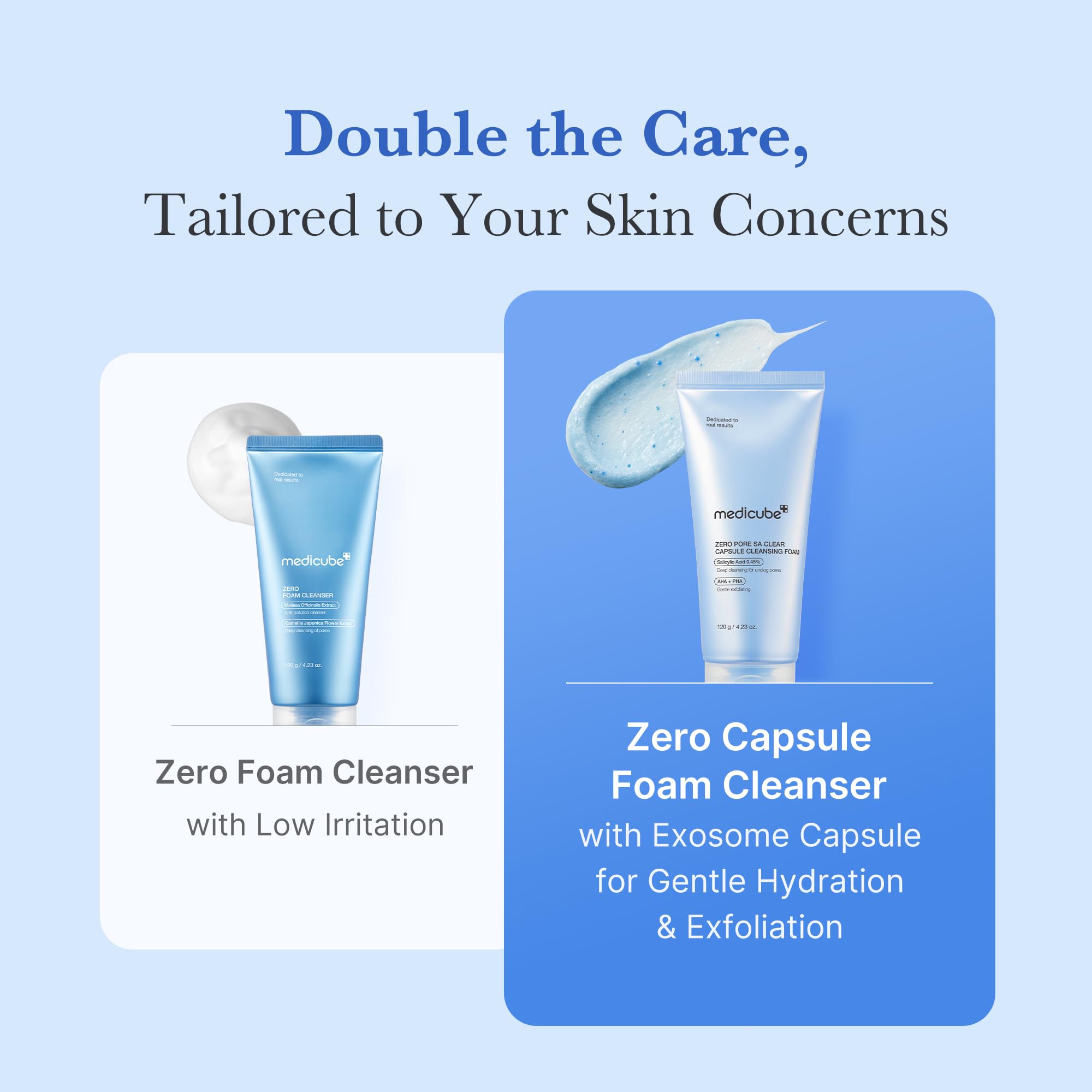 Clinical results show reduced impurities and balanced oil after Medicube Zero Pore cleanse.