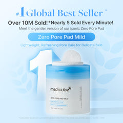 Medicube Zero Pore Pads Mild 2.0 embossed side—prepares skin for deeper cleansing