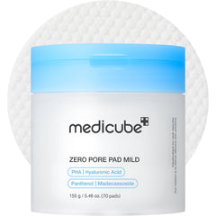 Medicube Zero Pore Pads Mild 2.0 pack—pore-refining skincare for all skin types