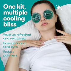Medi Grade gel face mask in use providing soothing cooling therapy for skin.