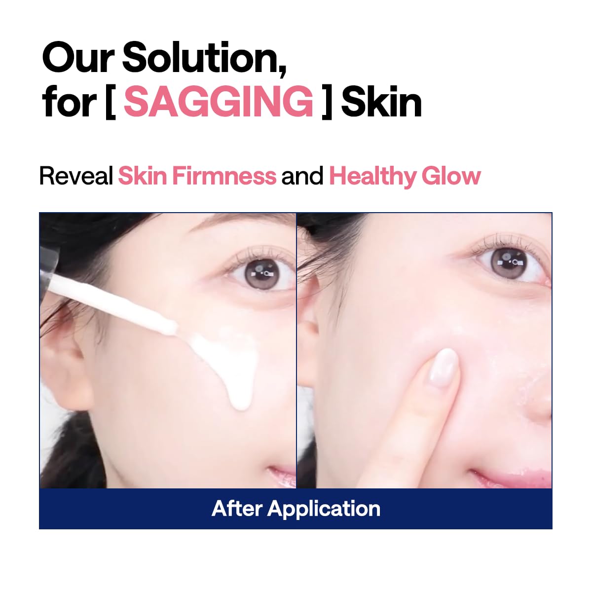 Mediheal Collagen Firming Volume Serum on skin with a healthy glow and firming feel.