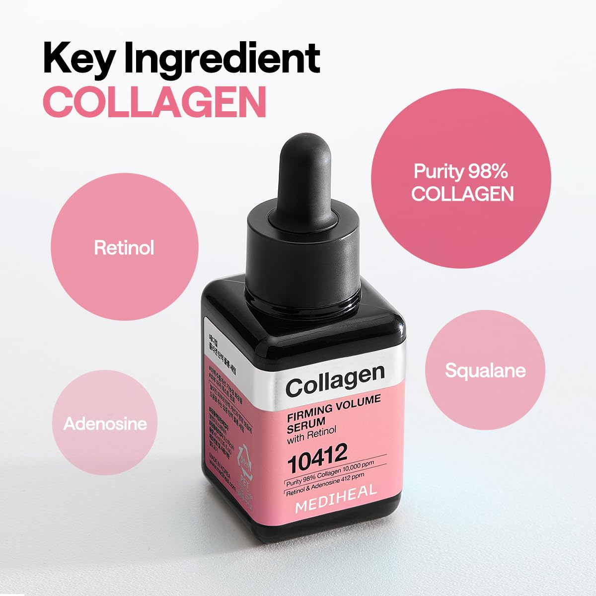 Mediheal Collagen Firming Volume Serum packaging box signals premium skincare for gifting.