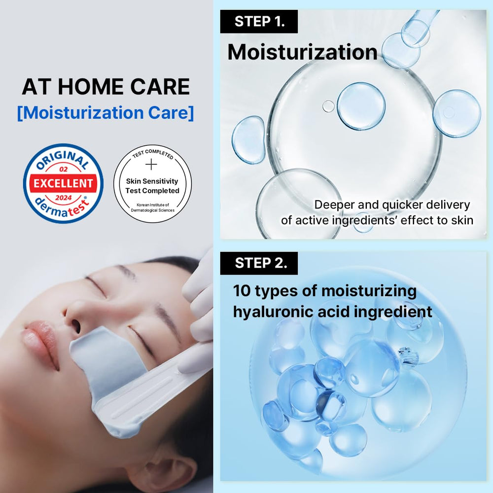 Mediheal Derma Modeling Pack being applied shows snug, adherent face fit.