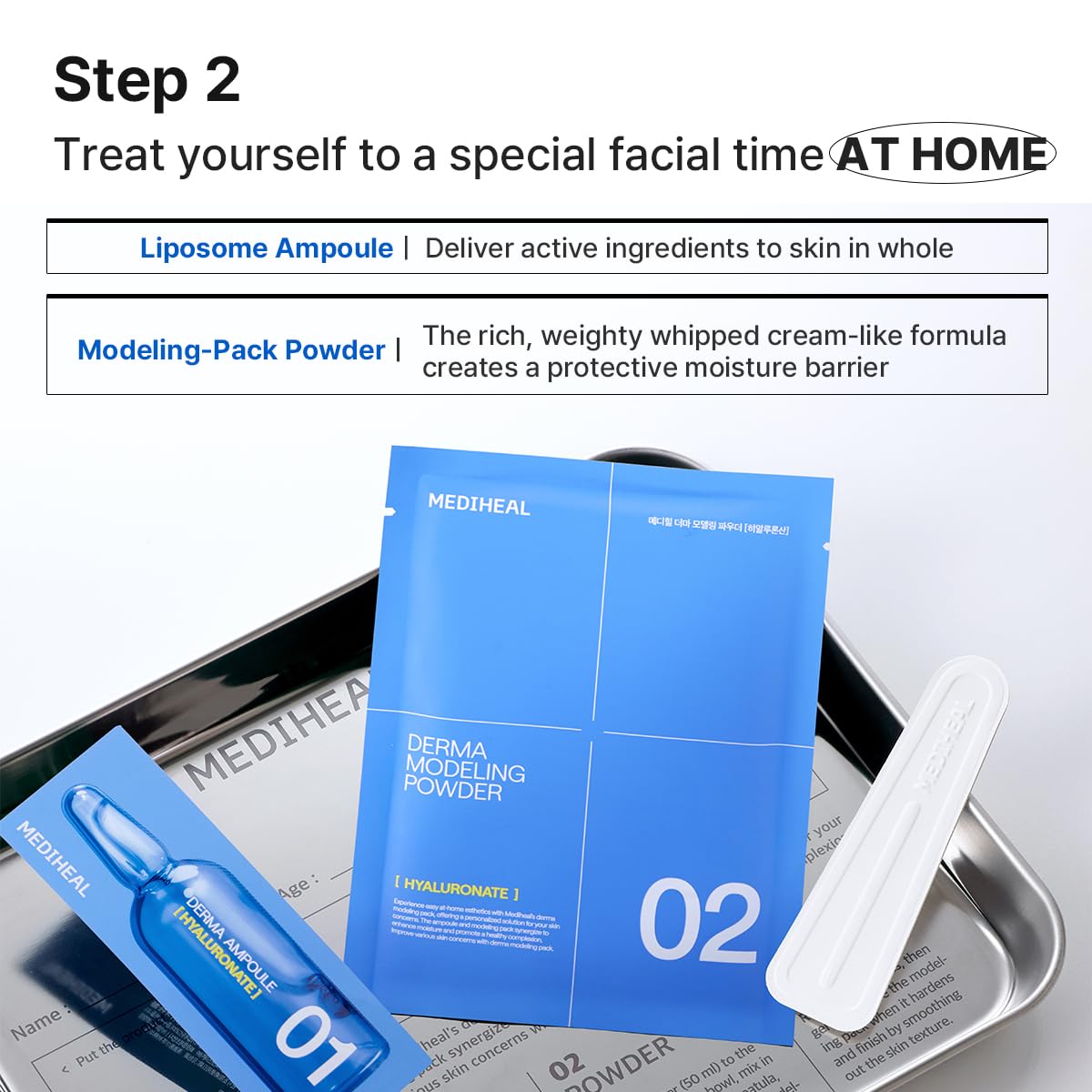 Mediheal Derma Modeling Pack icy jelly texture feels cooling and refreshing.