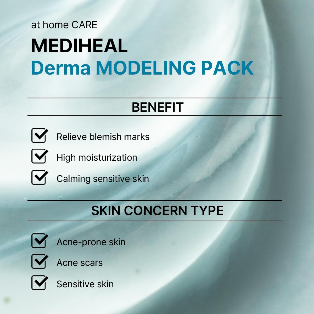 Mediheal Derma Modeling Pack modeling powder sachet ready to mix for masking
