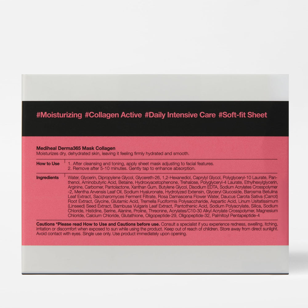 Mediheal Derma 365 collagen-active 3x boost may support a firmer feel.