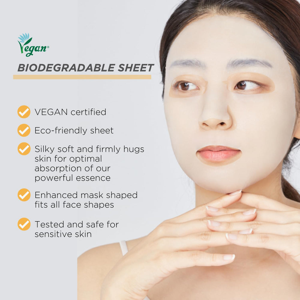 Mediheal EGT Ampoule Mask boxes emphasize FSC-certified packaging and sustainability.