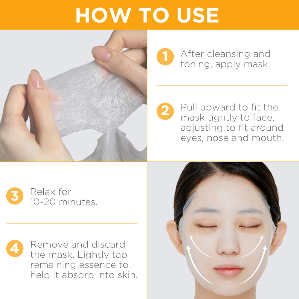 Mediheal EGT Ampoule Mask texture shows biodegradable sheet for gentle nourishment.