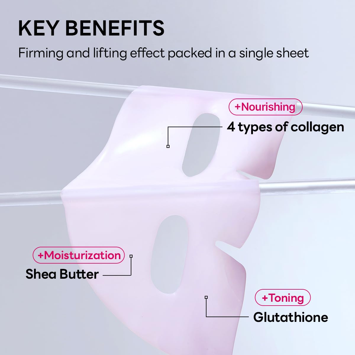 Mediheal mask sheet covers the face during care routine for hydration