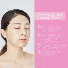 Mediheal IPI Ampoule Mask being applied for a snug, comfortable fit