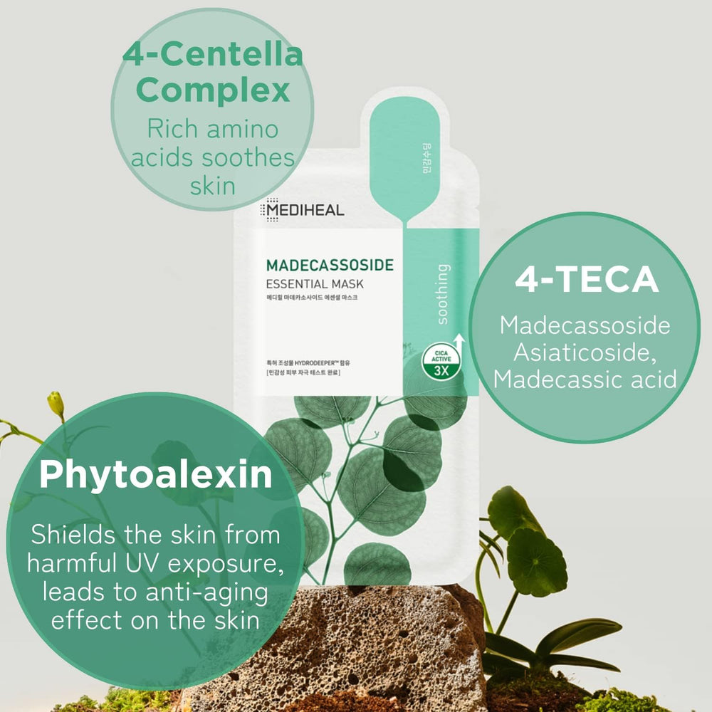 Mediheal essence close up emphasizes silky texture and hydration