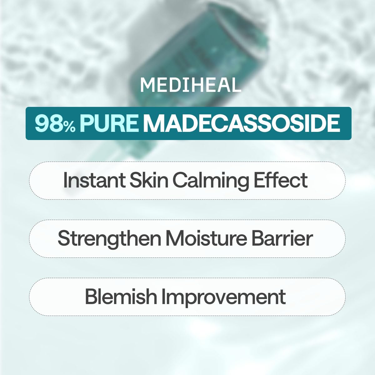 Mediheal Madecassoside Essential Sheet Mask on-face application showing fit