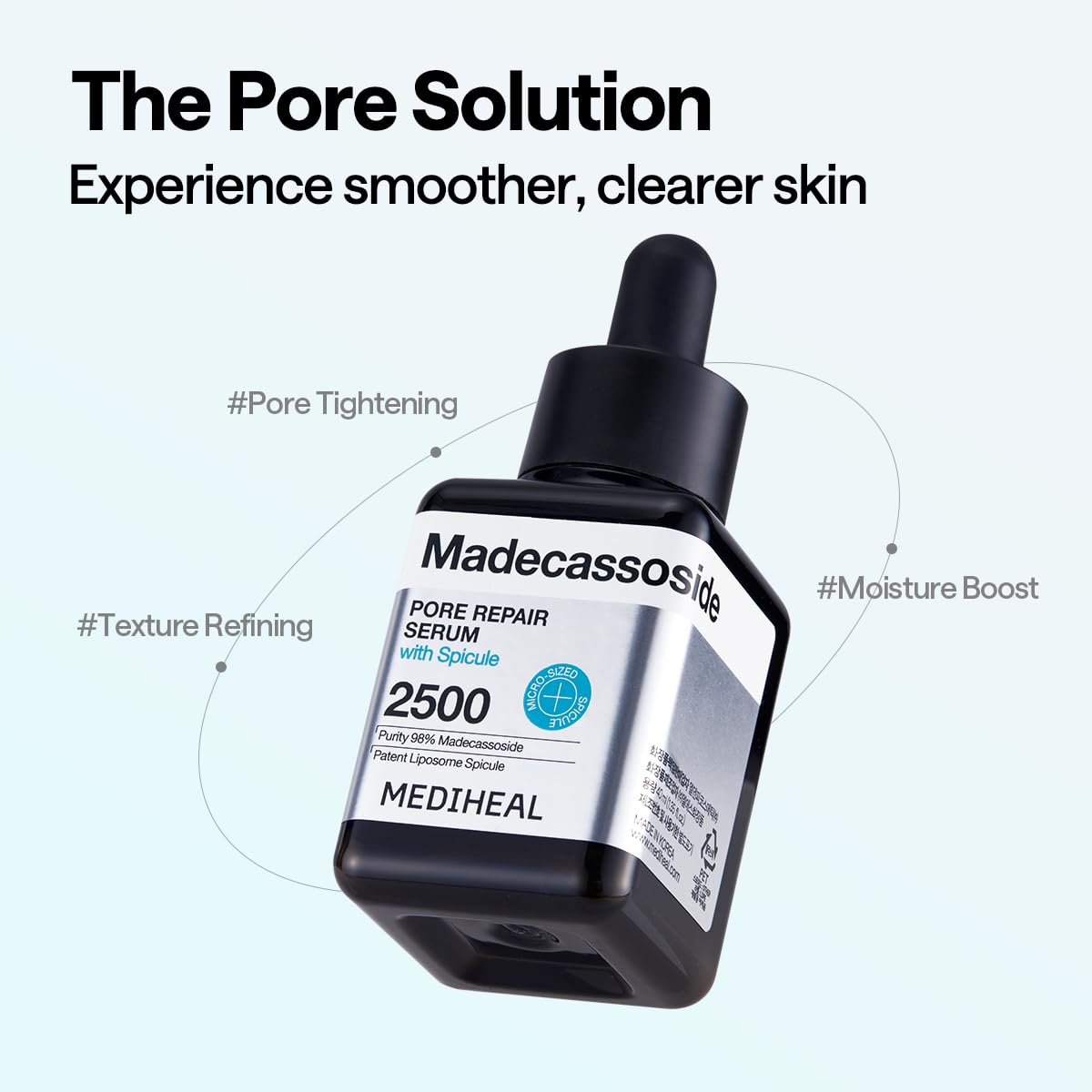 Texture on hand showing soft, non-irritating serum.