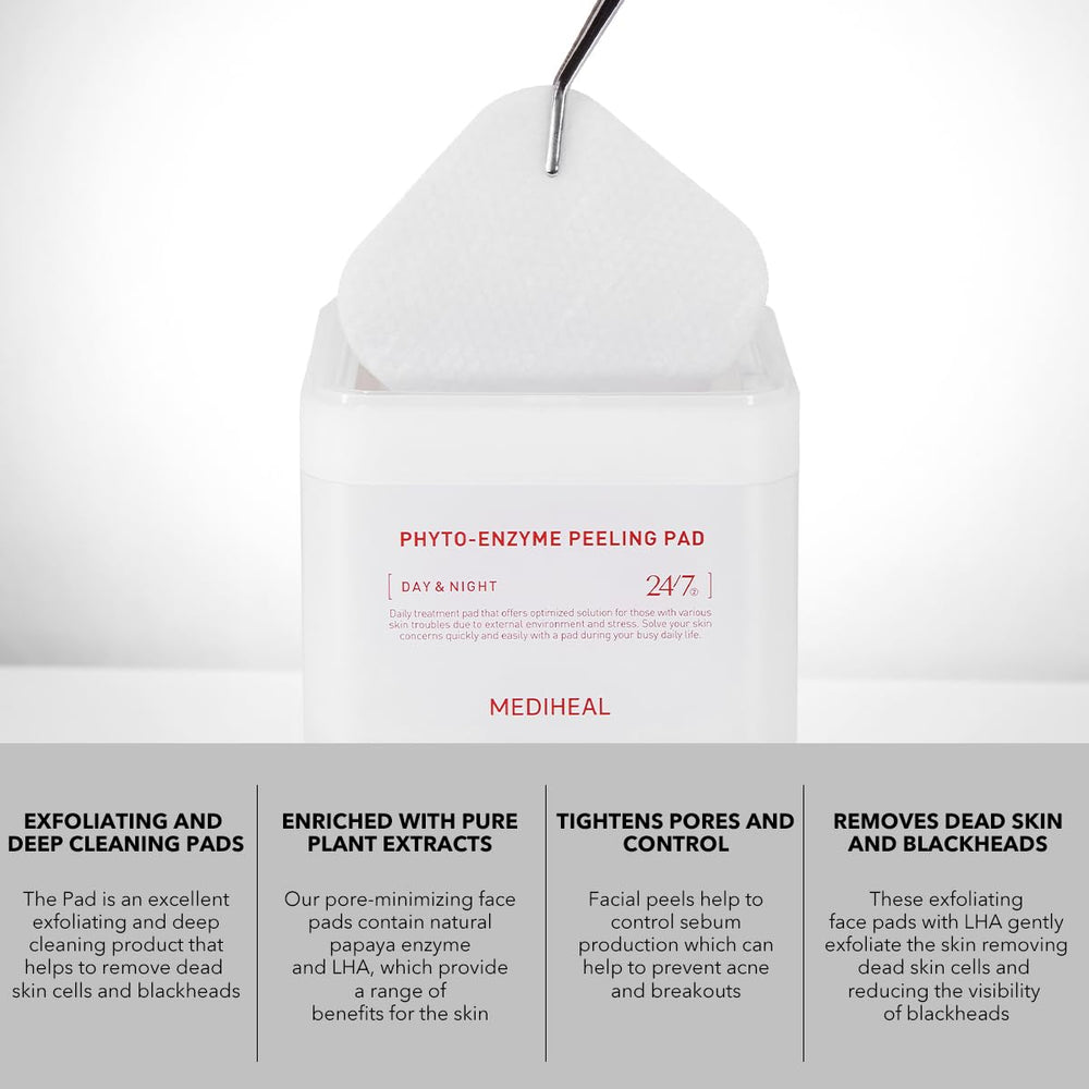 Spiderweb-shaped pad design from Mediheal for targeted exfoliation