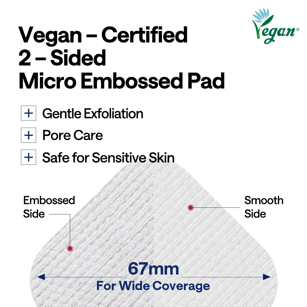 Mediheal Phyto-Enzyme pads application on face image illustrating simple swipe usage.