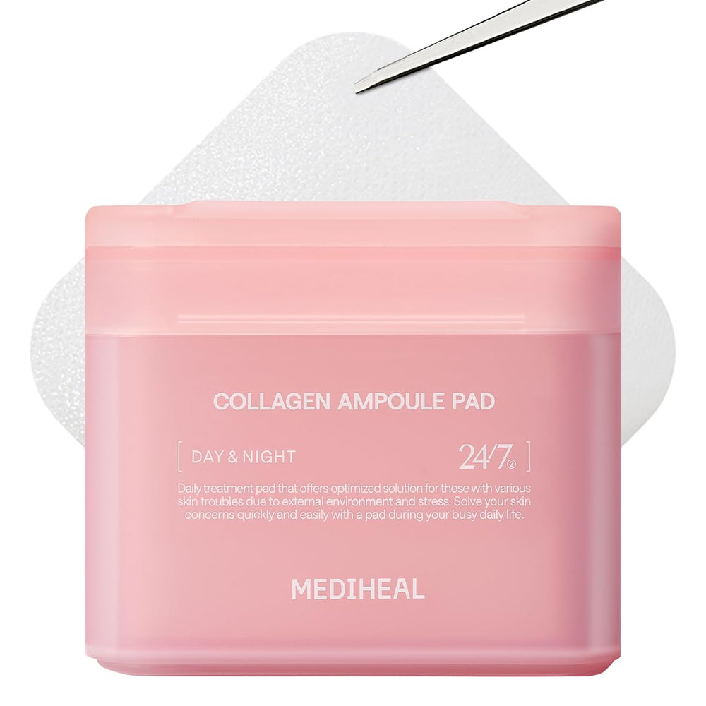 Mediheal Toner Pads collagen ampoule day pad for hydration and skin vitality.