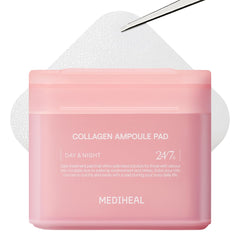 Mediheal Toner Pads collagen ampoule day pad for hydration and skin vitality.