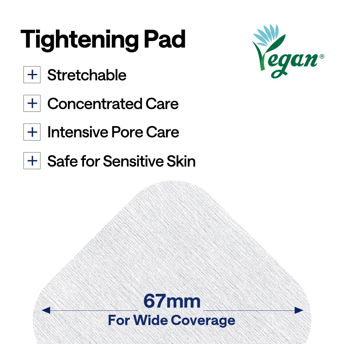 Mediheal Toner Pads exfoliation close-up indicates mild skin refinements.