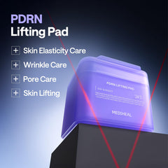 Mediheal Toner Pads stretchable fabric close-up demonstrates flexible sheet design for comfortable use.