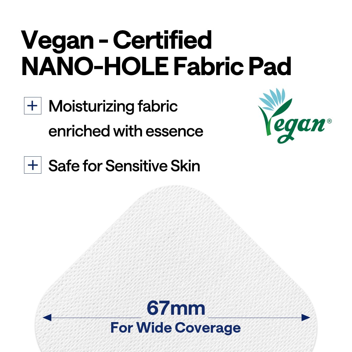 Mediheal Toner Pads vegan fiber pad provides gentle care from plant-derived ingredients.