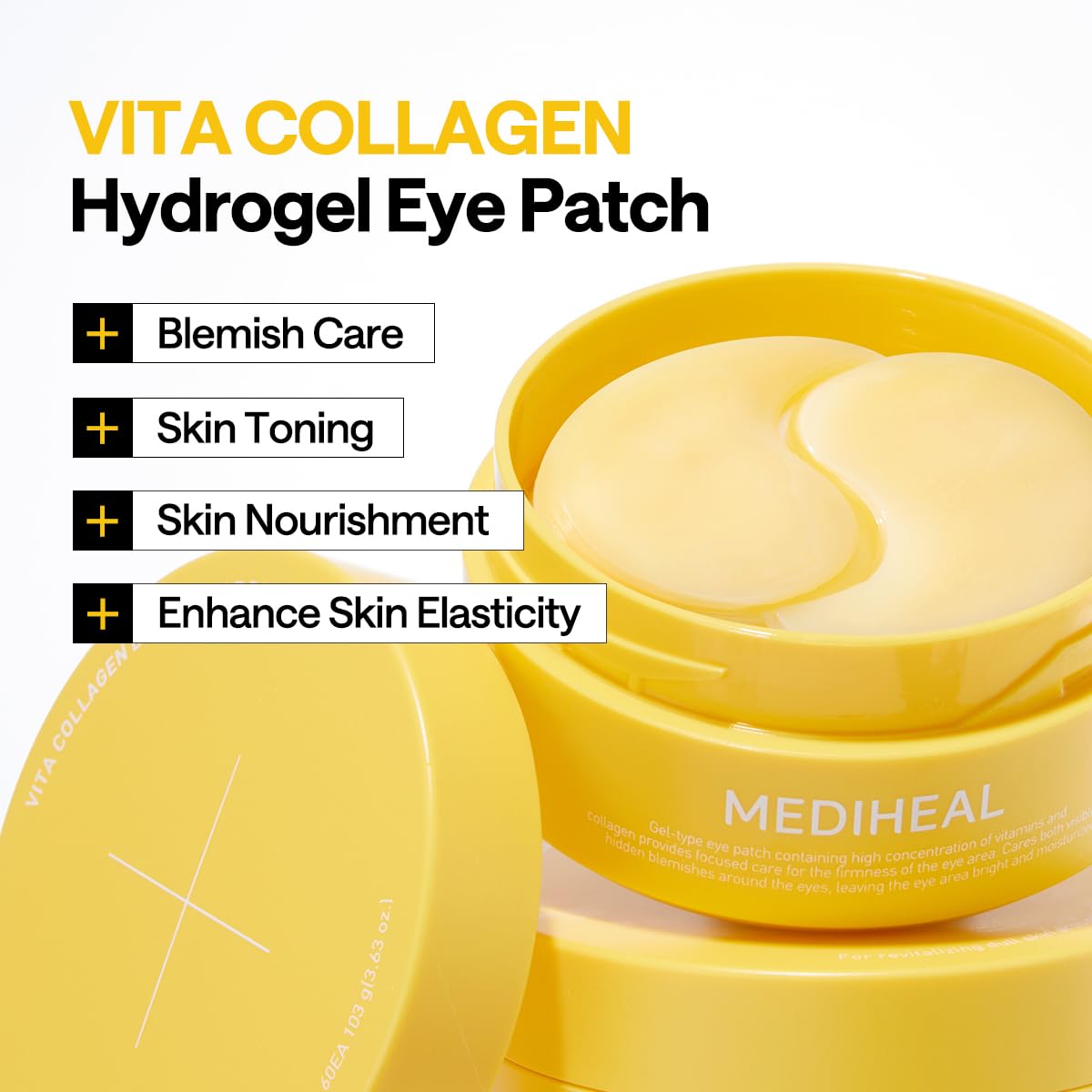 Mediheal Vita Collagen hydrogel texture close-up showing soothing hydration
