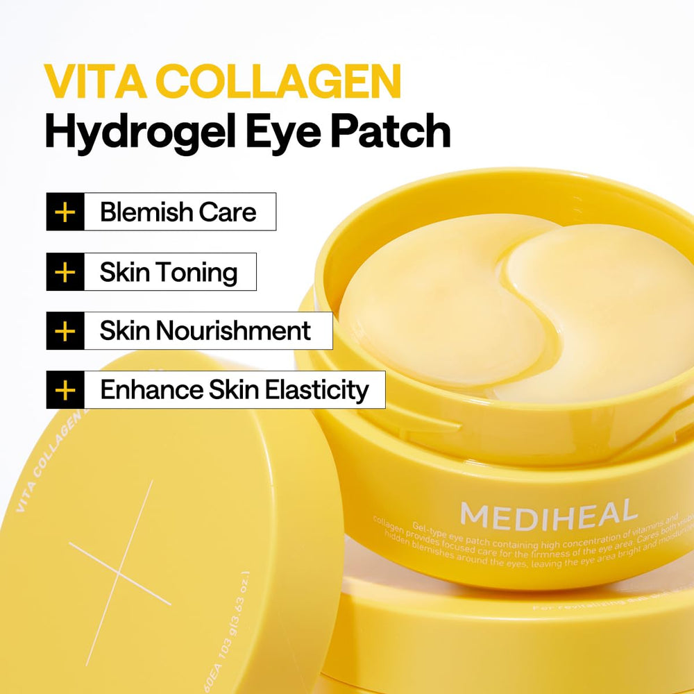 Mediheal Vita Collagen hydrogel texture close-up showing soothing hydration