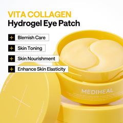 Mediheal Vita Collagen hydrogel texture close-up showing soothing hydration