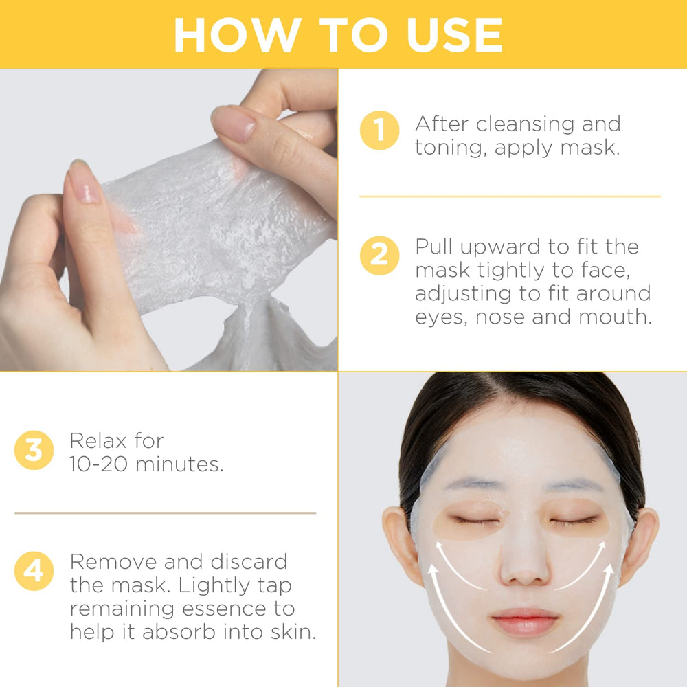 Mediheal Vita Essential mask fits many face shapes for even coverage.