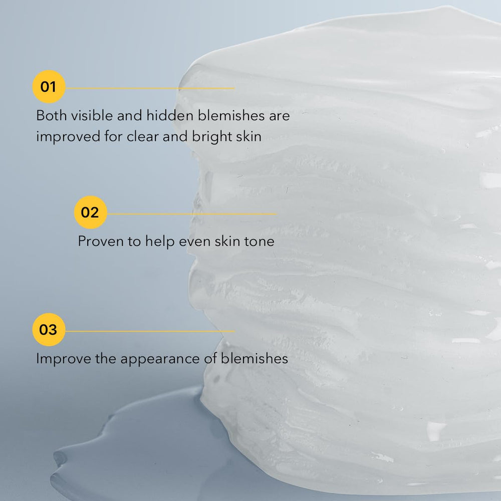 Mediheal Vitamide refill ingredients view highlighting vitamin C and seven essential vitamins.