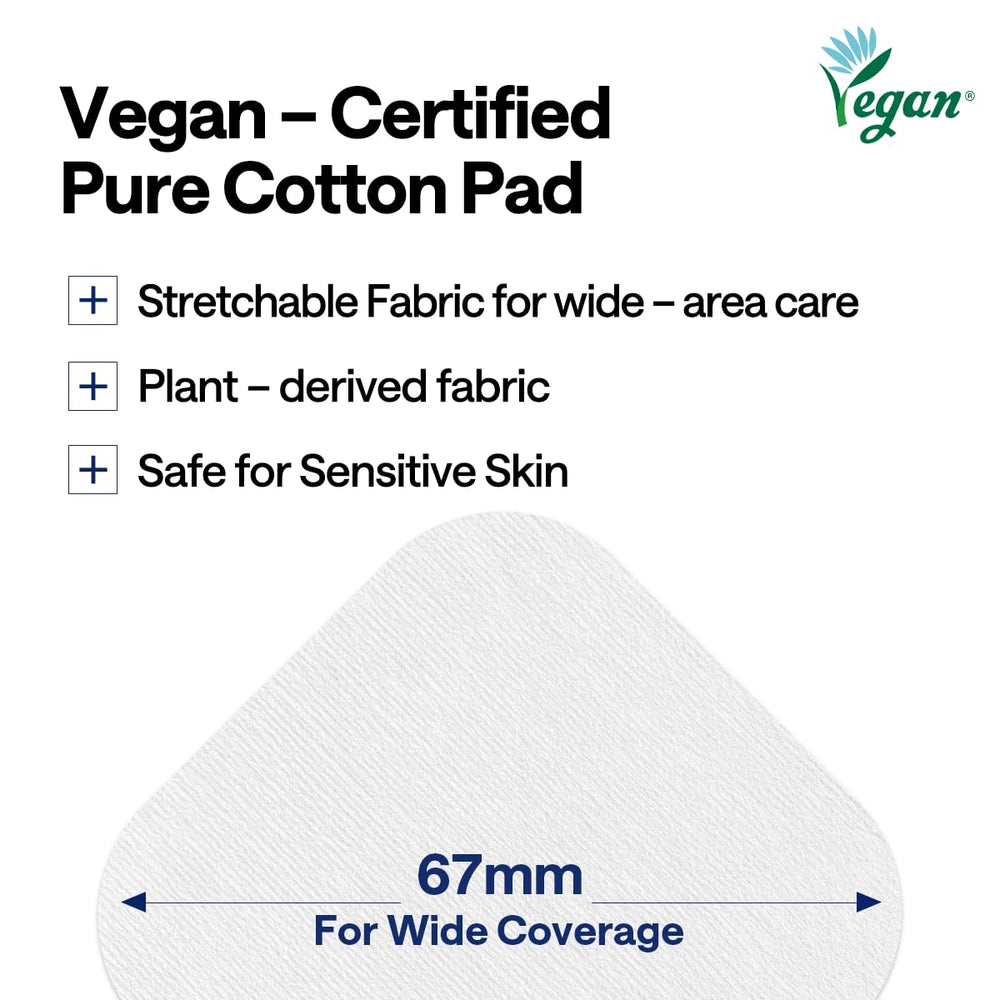 Mediheal Vitamide toner pad being swiped across the face