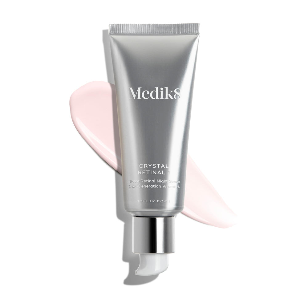 Medik8 Crystal Retinal 1 label featuring vitamin E details
