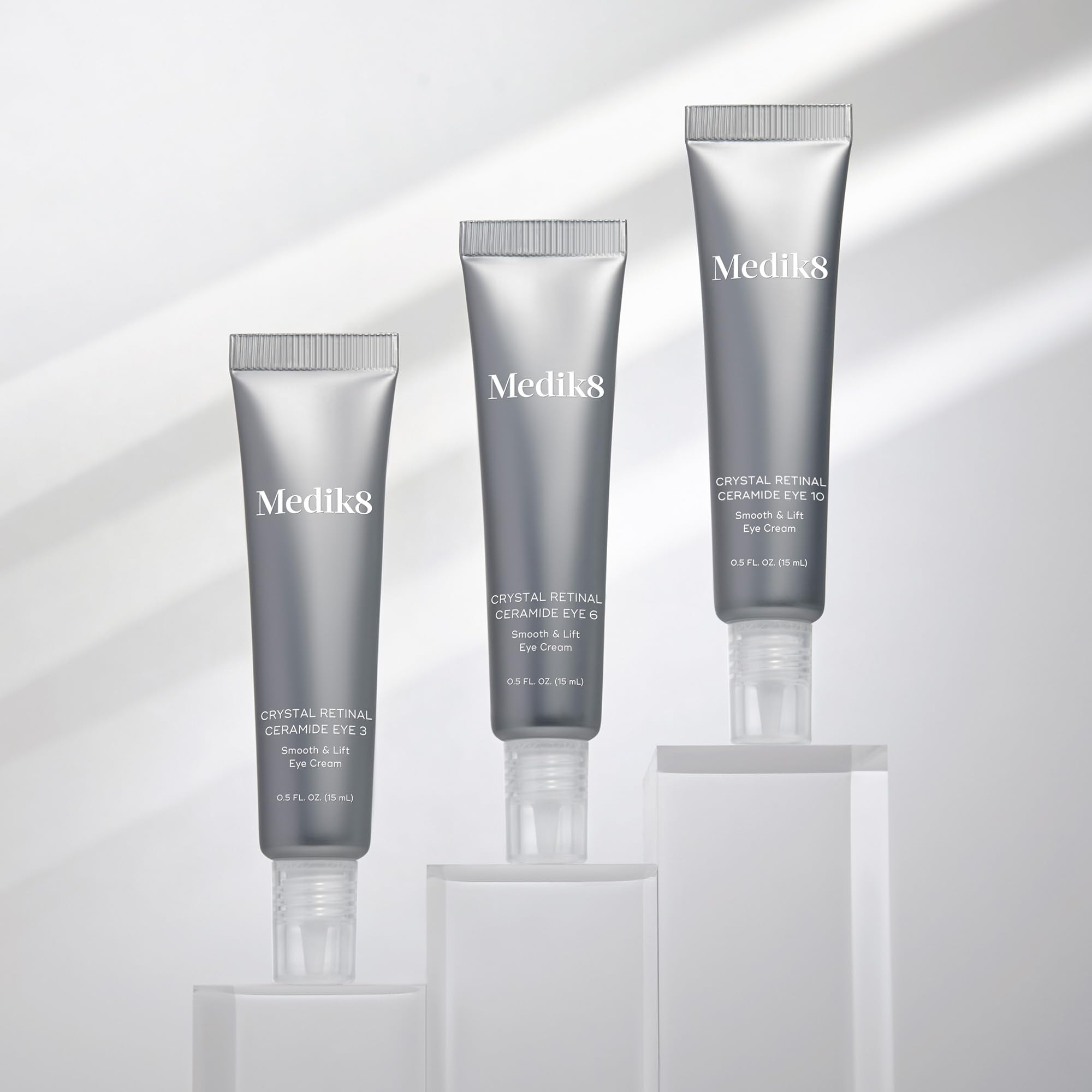 Medik8 Crystal Retinal Ceramide Eye 3 texture detail shows smooth, plumped-looking skin