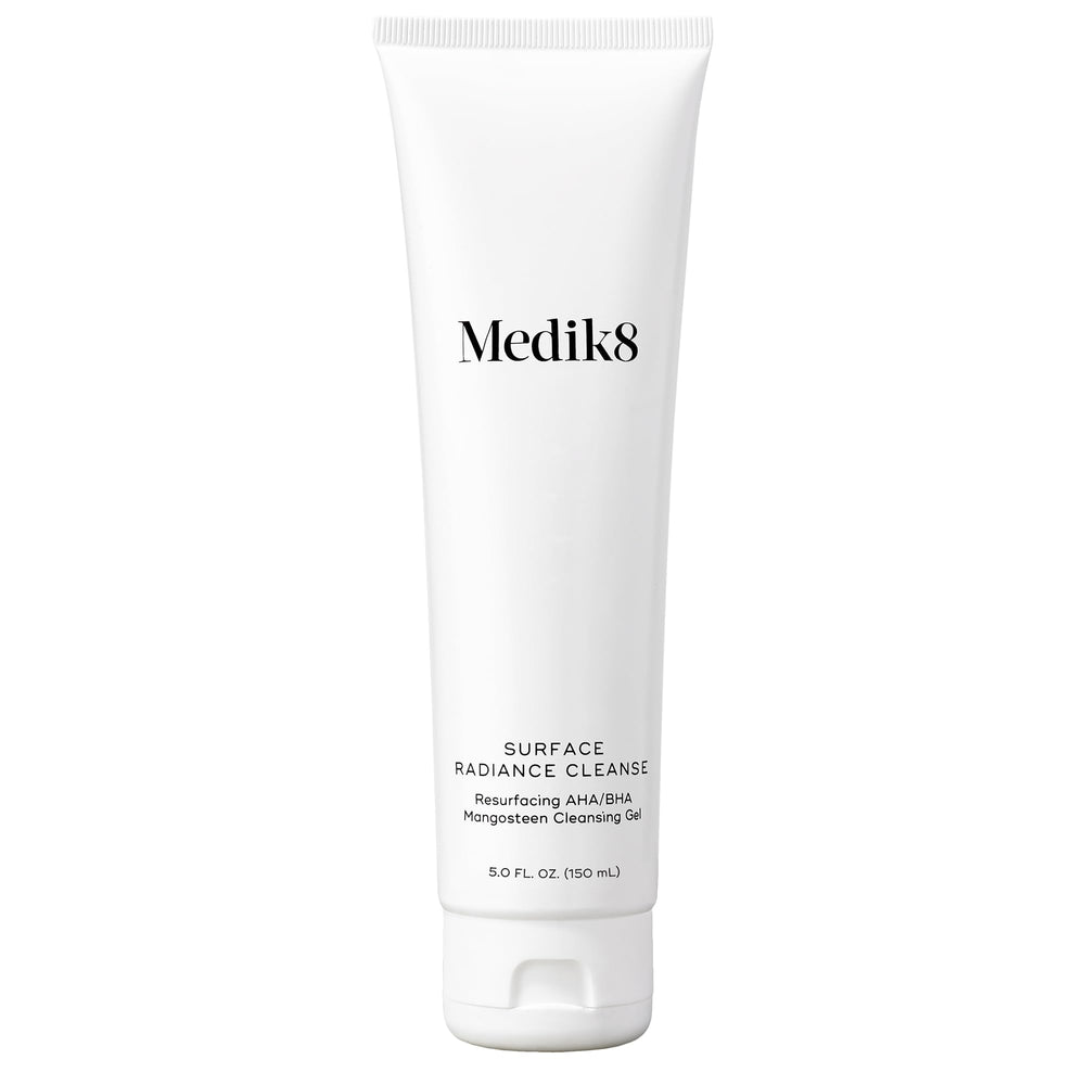 Medik8 Surface Radiance Cleanse foaming gel for daily cleansing and radiant-looking skin.