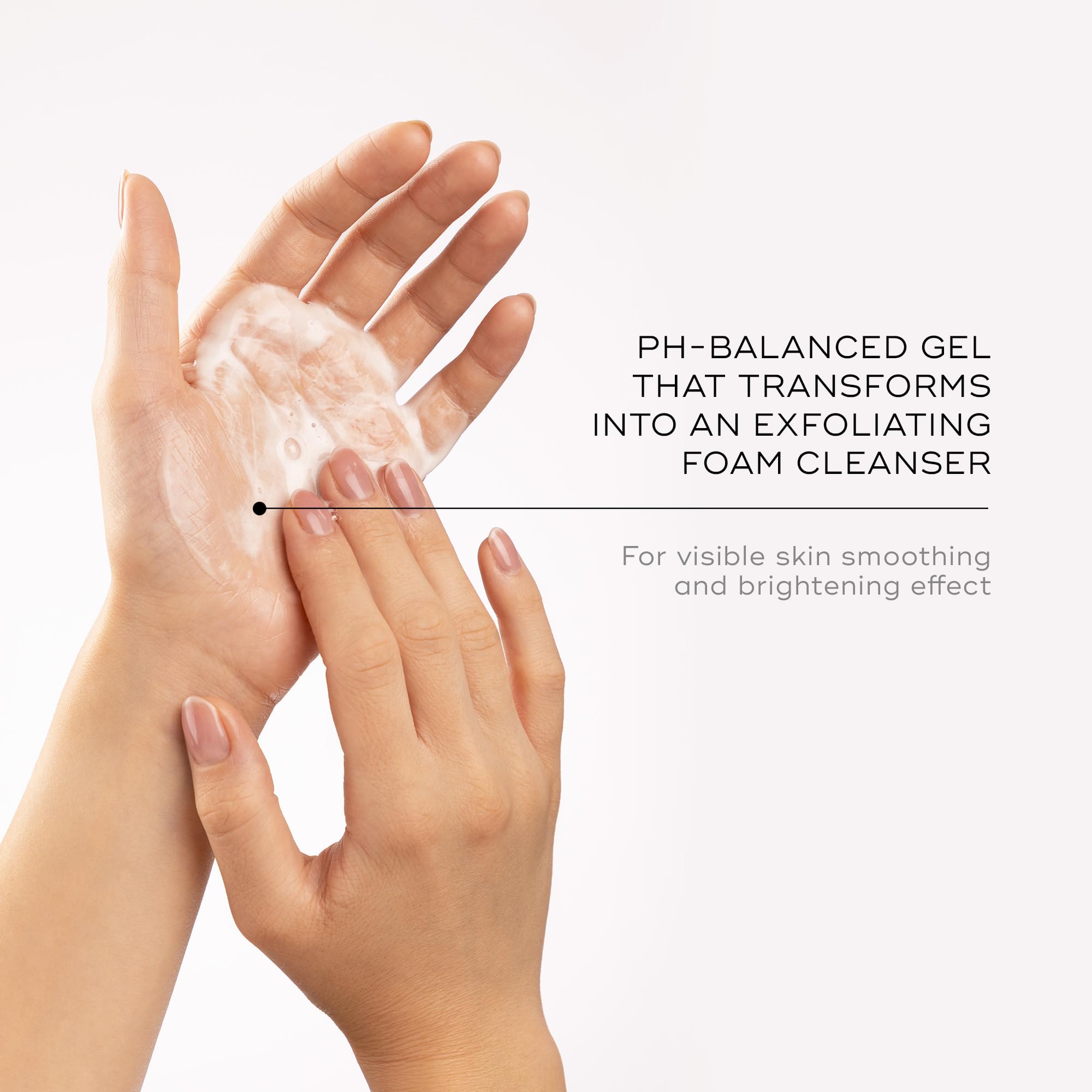 Medik8 Surface Radiance Cleanse hydrating formula keeps skin comfortable during exfoliation.