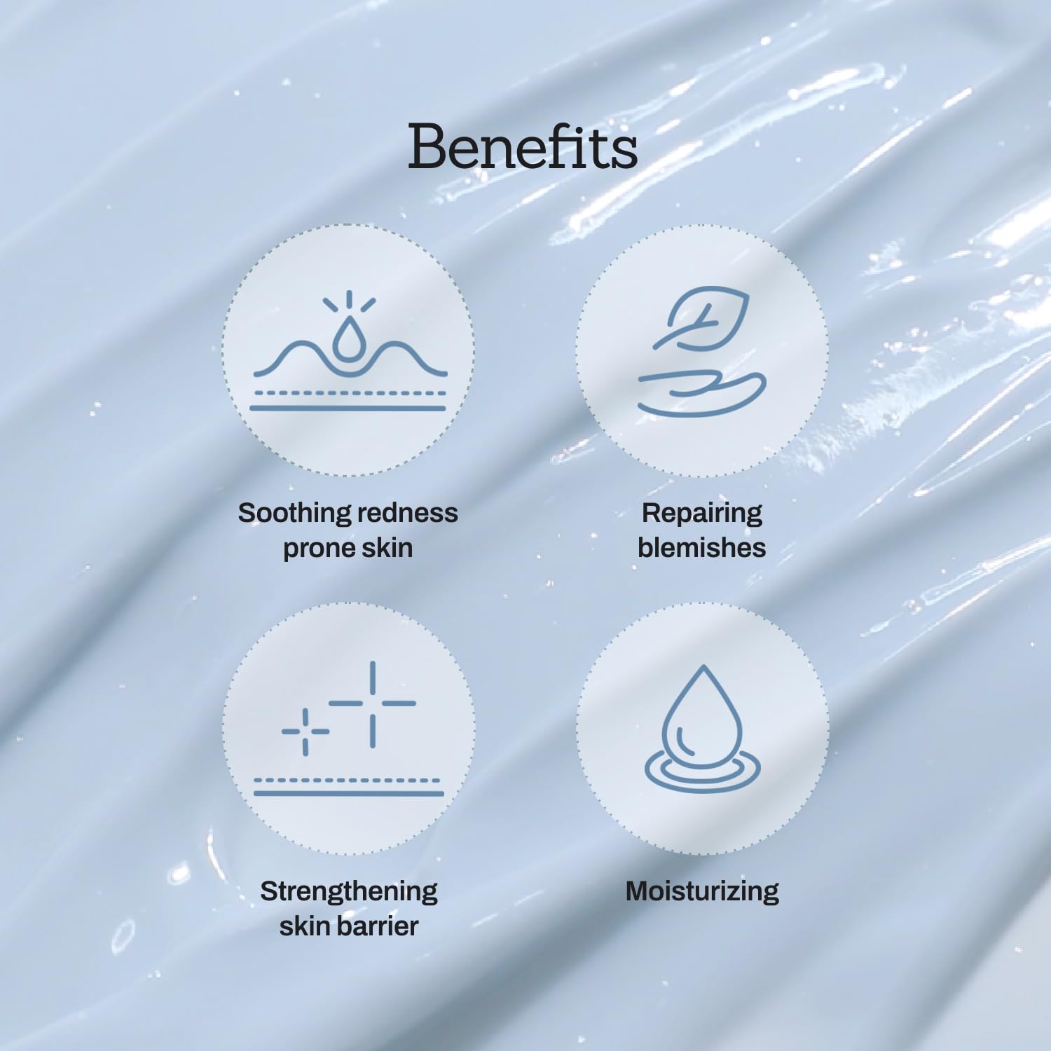 MEDITHERAPY Blue Centella Calming Cream application routine demonstrates non-greasy moisture