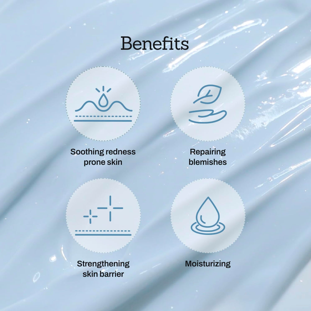 MEDITHERAPY Blue Centella Calming Cream application routine demonstrates non-greasy moisture